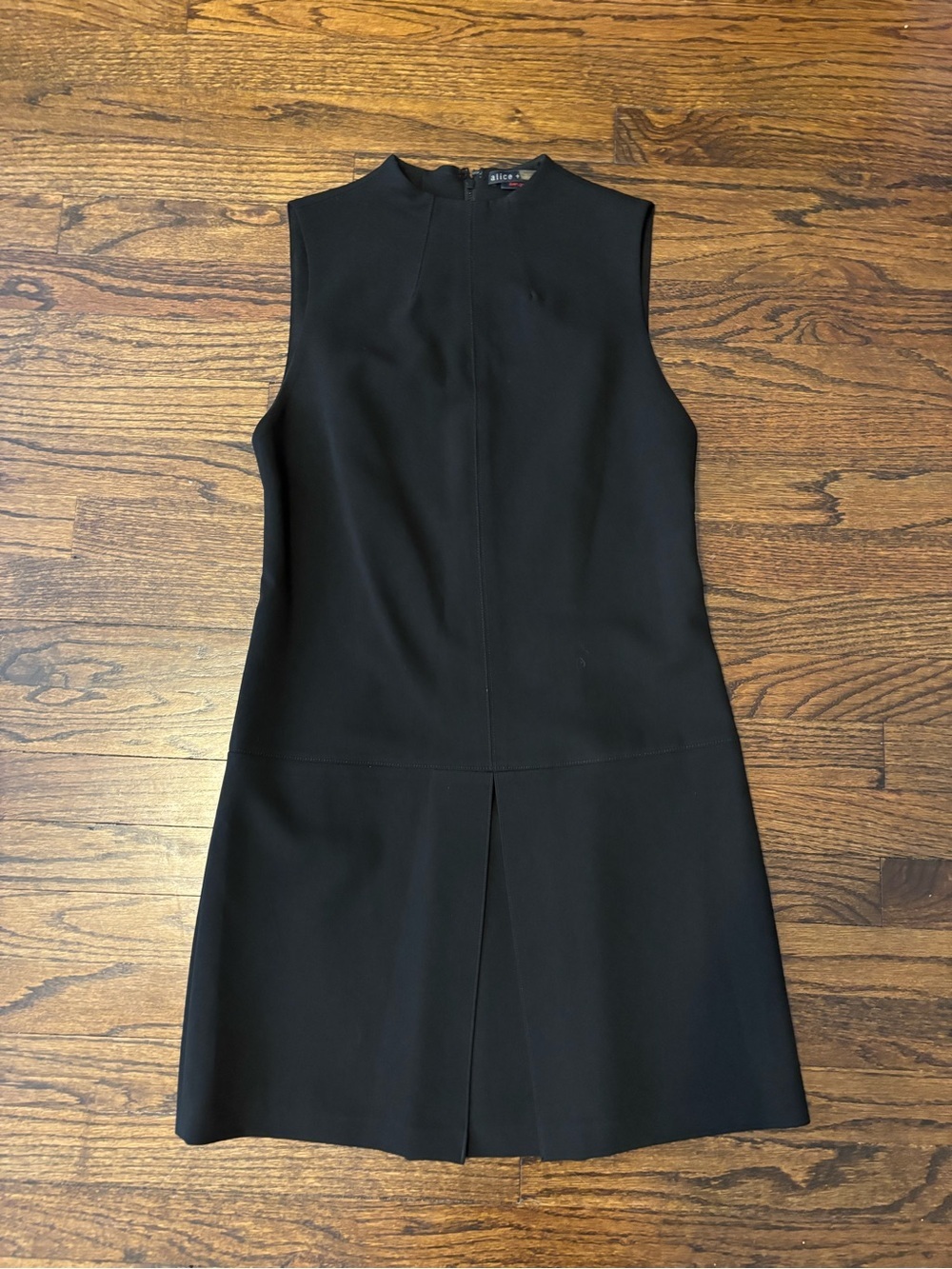 Alice and Olivia Employed Black Casual Corporate Business Shift Midi Dress 4